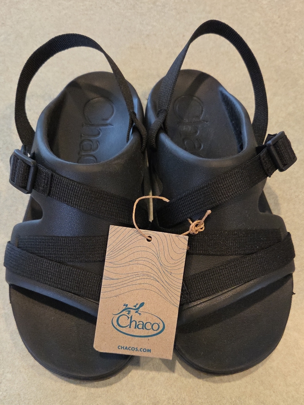 NWT Chaco Kids Chillos Sport Sandals Black Size 6